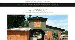 Desktop Screenshot of barrwstables.com